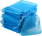 50pcs Organza Bags 3.54''x4.33''(9x11cm) Satin Drawstring Organza Pouch Wedding Party Favor Gift Bag Jewelry Watch Bags-Aqua Blue...