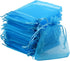 50pcs Organza Bags 3.54''x4.33''(9x11cm) Satin Drawstring Organza Pouch Wedding Party Favor Gift Bag Jewelry Watch Bags-Aqua Blue...
