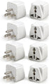 8 Pack Universal Adapter, UK to US Adapter, Europe to US Plug Adapter, Travel Adapters, European to USA General Adapter, American Outlet Plug Adap...