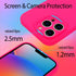 Silicone Phone Case Compatible with iPhone 15 Pro Max Case, Neon Pink Silicone Sling Wristband Phone Case, Liquid Silicone with Anti-Scratch Micro...