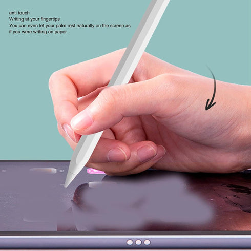 Tablet Stylus Pen, Capacitive Pen Display Power Touch Pen, Magnetic Adsorption Real Time Power Display Screen Pen with 2 Interchangeable Nibs...