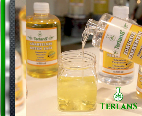 TERLANS Oil Paint Thinner, 250 ml (8.4 Fl. Oz.) Completely Odorless Liquid/Art Paint Brush Cleaner/Degreaser/Turpentine Substitute...