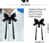 2 Pieces Black Necktie Bowtie Lace and Ribbon Brooch Pins for Women Rhinestone Crystal Bow Brooch(1pc Lace,1pc Ribbon)...