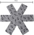 6 Piece Pot & Pan Protectors - Anti Slip Dividers, Separator to Prevent Scratching, Grey (Medium Size/13.78 Inch)...