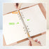 A5 Binder 6 Ring PU Leather Binder Notebook Soft Cover - Refillable Notebook A5 Planner Binder with Binder Pockets, Dividers, A5 Refill Paper, Lig...