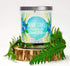 High Tides, Good Vibes | Floral, Sandalwood, Musk Scented Soy Candles | Teal 10 oz Jar Candles | Made in USA | Decorative Aromatherapy | Beach Gif...