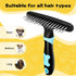 Pet Hair Remover, Portable Dog Cat Hair Remover Lint for Hairball, Fuzz, Carpet Restoration, Carpet Rake, Carpet Groomer Rake, Shag Rug Rake, Hair...