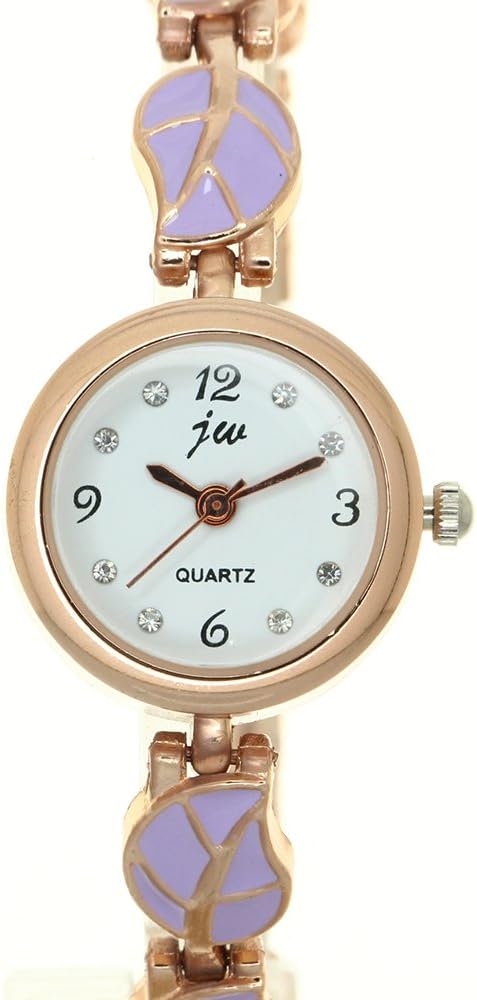 Fashion Stainless Steel Leaf Pattern Bracelet Strip Rhinestone Arabic Numerical Dial Watch Women Jewelry Wristwatches Clock Casual...