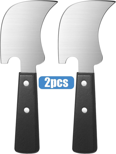 Hanaive 2 Pcs One Handed Gadgets Rocker Knife for Disabled, Disabled Products for Adults, Curved Steak Knife, Easy Hold Utensil for Chopping Limit...