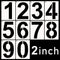 DXCYZ 2 Inch Tall Number Stencils Kit 0-9 Address Number Stencil, 10PCS Reusable Plastic Painting Number Templates for Mailbox Signs, Door, Cars, ...