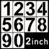 DXCYZ 2 Inch Tall Number Stencils Kit 0-9 Address Number Stencil, 10PCS Reusable Plastic Painting Number Templates for Mailbox Signs, Door, Cars, ...