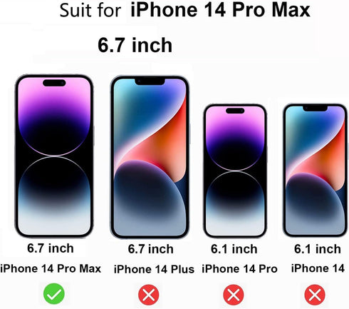 2 Pack 360 Degree Anti-glare Privacy Tempered Glass for iPhone 14 Pro Max Anti-Spy 4 Directions Matte Screen Protector Film 4 Sides Anti-Peeping 6...
