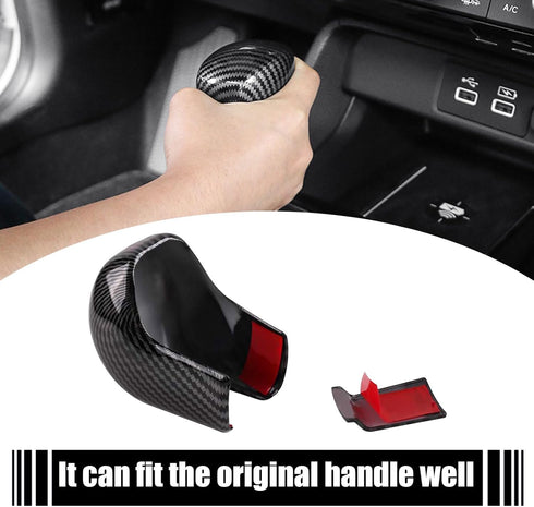 1 PC Car Gear Shift Knob Cover, ABS Arc Automatic Transmission Lever Cap Replacements, Automotive Decorative Accessories Compatible with 10th Civi...