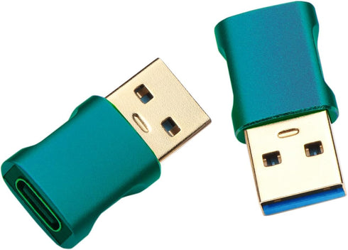 USB C to USB Adapter 2 Pack,Type C Female to USB A Male Converter Block,for Apple Watch iPhone 15 Pro Max Charger Adapter,3.0 Supports Fast Chargi...