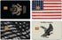 Credit Card Sticker - 4pcs Debit Card Skins America for Transportation, Key, Debit, Credit, Slim, Waterproof, Anti-Wrinkling Removable Bank credit...