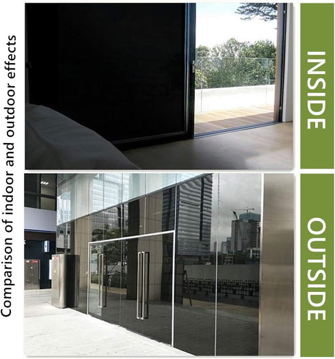 VELIMAX Static Cling Total Blackout Window Film Privacy Room Darkening Window Tint Black Window Cover 100% Light Blocking No Glue (29.5 x 78.7 inc...