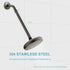 Shower Head Extension Arm 12 Inches, Oil Rubbed Bronze Shower Arm Extension Shower Head Extender Made of 304 Stainless Steel Shower Pipe Extension...