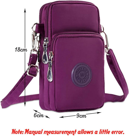 WITERY Women Mini Crossbody Bag Purse Wrist Cell Phone Bag Women’s Shoulder Handbag Multiple pocket Wallet for Ladies...