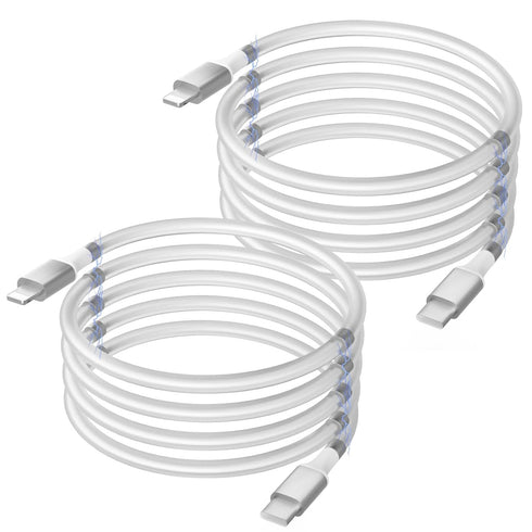 for USB C to Lightning Magnetic Charging Cable (2 pack3.3ft) Tangle-Free Charging Cable Surrounded Magnets Easy Storage Hassle-Free Handling Fast ...