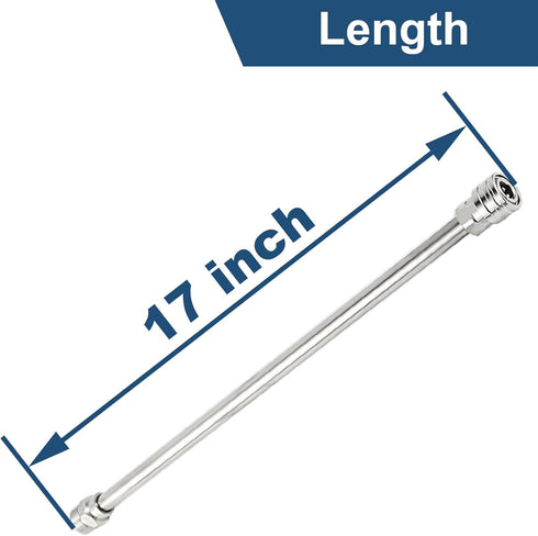 Pressure Washer Extension Wand, Stainless Steel Lance 1/4 Inch Quick Connect to M22, Extension Wand Replacement for Power Washer, 17 Inch...