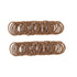 100 Pcs Baby Girls Hair Ties No Crease Hair Bands Elastic Ponytail Holders Thin Hair (2 mm x 2.5 cm,Light Brown)...