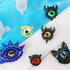 FineInno 6pcs Epoxy Resin Molds,Devil's Eye Molds,Silicone Molds,Jewelry Casting Molds Making Earrings Jewelry Making Crafting...