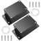 Electronic Project Box, 2pcs IP65 Waterproof Junction Box, ABS Plastic Black Electrical Boxes, Electric Project Case Enclosure Box with Fixed Ear ...