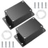 Electronic Project Box, 2pcs IP65 Waterproof Junction Box, ABS Plastic Black Electrical Boxes, Electric Project Case Enclosure Box with Fixed Ear ...