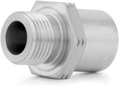Mishimoto Stainless Steel Sandwich Plate Adapter 3/4-Inch, 16UNF Thread Pitch...