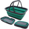 SAMMART SAMMART 9.2L (2.37Gallon) Collapsible Tub with Handle - Portable Outdoor Picnic Basket/Crater - Foldable Shopping Bag - Space Saving Stora...