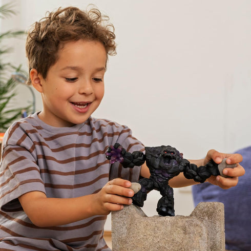 Schleich Eldrador Shadow World Stone Monster Realistic Mythical Fantasy Creature Action Figure Toy Stone Creature with Movable Arms and Torso for ...