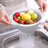 QiMH Collapsible Colander and Strainer Set of 3-2 PC 4 Quart(1 gal) and 1 PC 2 Quart(0.5 gal) - BPA Free & Dishwasher-safe Silicone Kitchen Foldab...