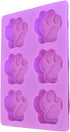 Puppy Dog Paw Silicone Mold Tray - Chocolate Candy Making, Oven to Freezer Safe - Food Grade, Homemade Treats, Ice-pops DIY - Set of 2 purple baki...