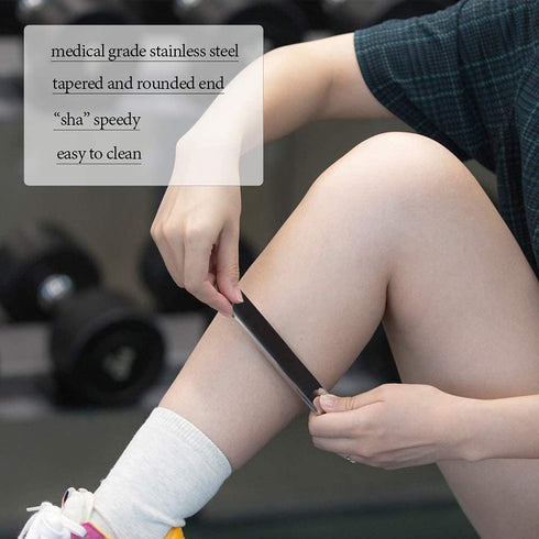 Gua Sha Massage Tools - Stainless Steel Scraping Tool for Scar Tissue and Soft Tissue Treatment...
