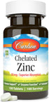 Carlson - Chelated Zinc, 30 mg - Superior Absorption, Immune Support & Enzyme Function, Antioxidant, 100 tablets...