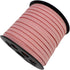 Pamir Tong 5mm Faux Suede Leather Cord String for Jewerly Making 40 Yards Pink Bracelet Cords Flat Thin Leather Lace Thread for Necklace-Chocker &...