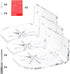 JUXYES Pack of 3 Small Security Camera Wall Mounting Bracket, Acrylic Surveillance Camera Holder Wall Self Adhesive Shelf, Universal Wall Ceiling ...
