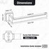 HITSLAM Brushed Nickel 9 Inch Hand Towel Bar for Bathroom, SUS304 Stainless Steel Kitchen Hand Towel Holder Wall Mounted, Modern Home Decor Bath T...