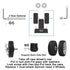 4PC Suitcase Replacement Wheels 2in/50mm X 0.59in/15mm Spinner Wheel Rubber Mute Flexible Smooth for Damaged Luggage Trolley Caster Repair...