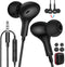 Wired Earbuds Noise Cancelling 3.5mm Headphones for PC School Computer, Ear Buds Wired with Mic Magnetic Plug in Earphones Corded for Samsung A25 ...