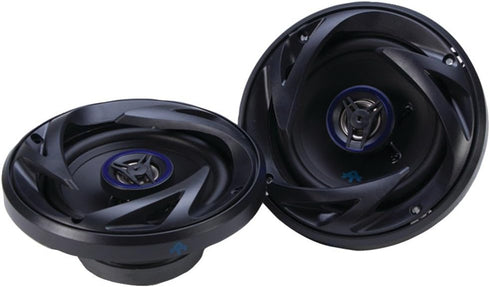 Autotek ATS525CX 5.25 Inch Coaxial Speakers (Black and Blue, Pair) - 250 Watt Max, 2 Way, Voice Coil, Neo-Mylar Soft Dome Tweeter, Pair of 2 Car S...