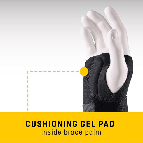 FUTURO Compression Stabilizing Wrist Brace, Right Hand, Small/Medium Size, Provides Support to Injured Wrists, Easy-to-Use Design, Three Straps Pr...