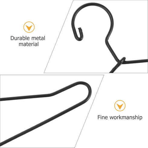 20 Pcs Doll Clothes Hanger Metal Doll Outfit Hanger Wardrobe Doll Clothes Accessories for Doll Clothes Gown Dress Outfit 65mm Black...