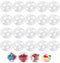 20 Pack Clear Plastic Fillable Ornament Ball,Sweetfamily DIY Christmas Decorations Tree Balls Baubles Craft Transparent Ball Gifts for Christmas,W...