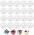 20 Pack Clear Plastic Fillable Ornament Ball,Sweetfamily DIY Christmas Decorations Tree Balls Baubles Craft Transparent Ball Gifts for Christmas,W...