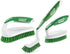 Libman Scrub Brush Kit – Three Different Durable Brushes for Grout, Tile, Bathroom, Kitchen. Easy to Handle, Strong Fibers for Tough Messes – Fami...