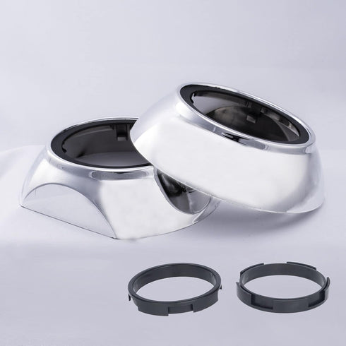 YUFANYA 3.0Inch Projector Shrouds Universal Silver Mask for 2.5Inch or 3.0Inch Projector Lens...