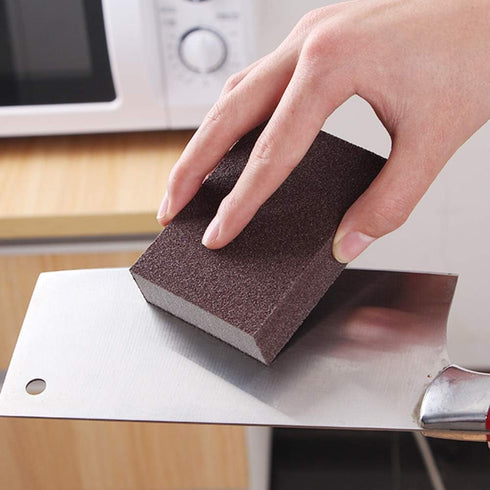 Carborundum Sponge, 6Pcs Emery Sponge Brush Eraser Scrub Kitchen Cleaning Sponge Stainless Steel Cleaning Tool...