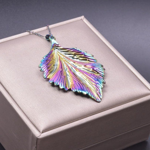 Jude Jewelers Stainless Steel Classic Plain Tree Leaf Style Summer Holiday Pendant Necklace...