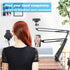 Cell Phone Holder,Overhead Video Phone Mount,Articulating Arm Webcam Stand Lazy Desk Arm,Desktop Suspension Scissor Accessory for Live Streaming,V...